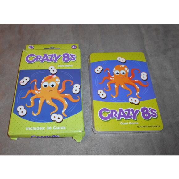 2019/2022 Clever Factory Card Game Lot: Old Maid & Crazy Eights 8's - Picture 4 of 6